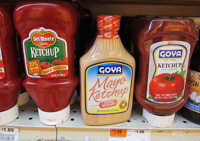 Funny Hispanic Products in Supermarkets Mayo Ketchup