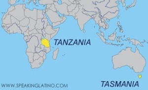 Mistakes in Spanish Tasmania Tanzania