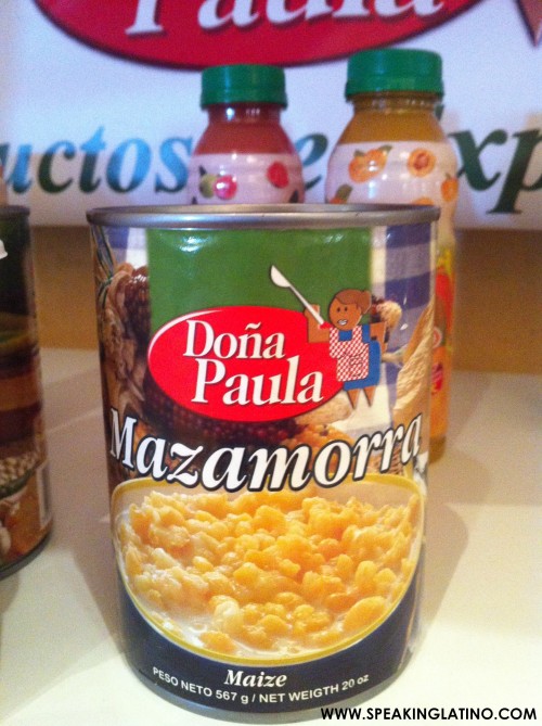 MAZAMORRA: Spanish Language Word for Cooked Corn