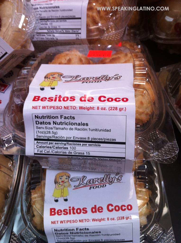 BESITOS DE COCO: Puerto Rican Spanish Slang Word for COCONUT MACAROON