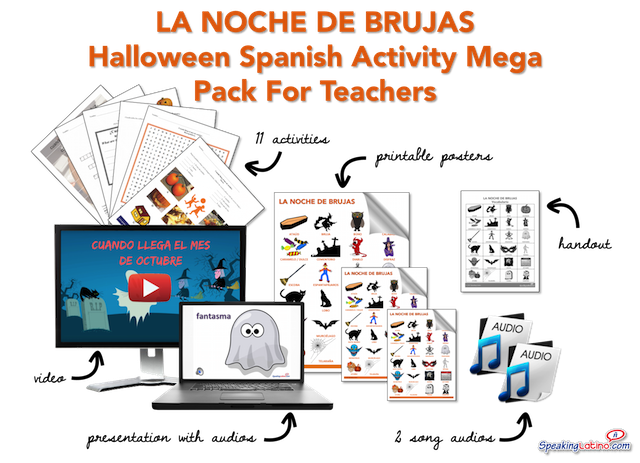 Halloween Spanish Activity Mega Pack For Teachers