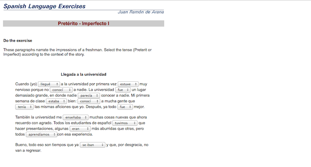 Spanish Imperfect Tense Worksheet Pdf  free spanish worksheets online printablefree 
