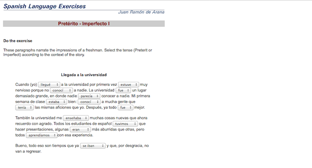 preterite tense spanish worksheet pdf