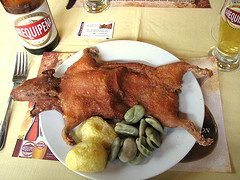 Cuy Dish Peruvian Food Guinea Pig
