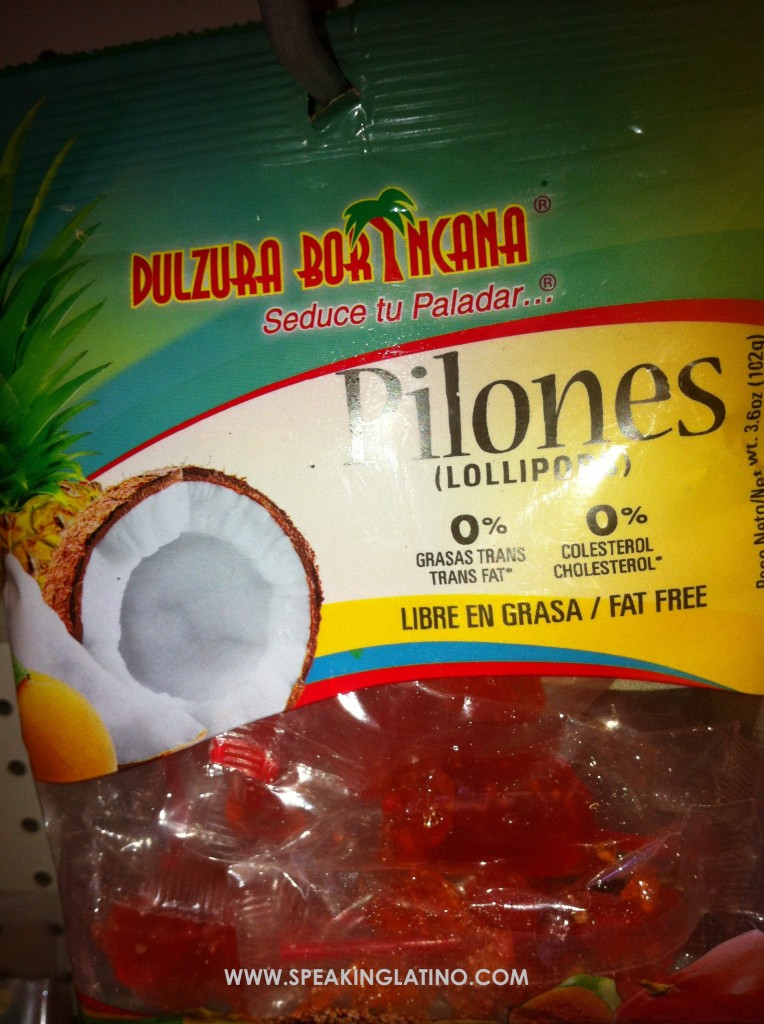 Puerto Rican slang word Pilon means Lollipop
