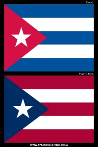 Hispanic Flags With Similar Flags from Around the World: Cuba and Puerto Rico