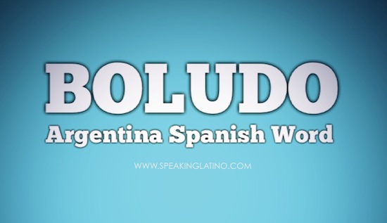 BOLUDO Argentina Spanish Slang Word