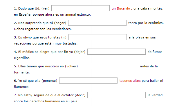 Present Perfect Subjunctive Spanish Class Activities