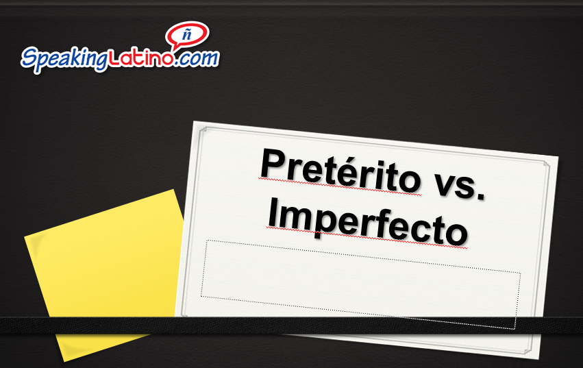 Preterite vs Imperfect Spanish Class Activities
