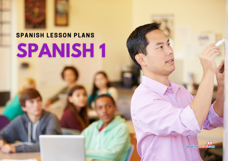 38 Spanish Lesson Plans for High School Students: Full Year of Spanish 1