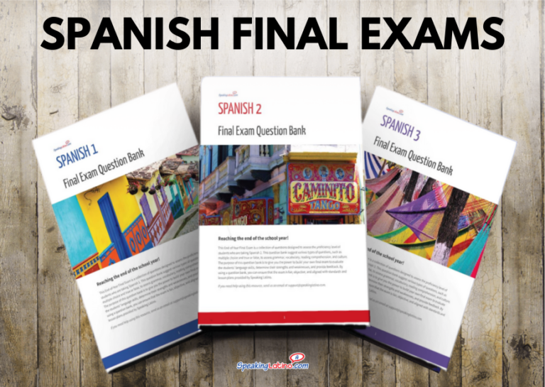 Spanish Final Exam Test: Question Bank for End-of-Year Spanish 1 ...