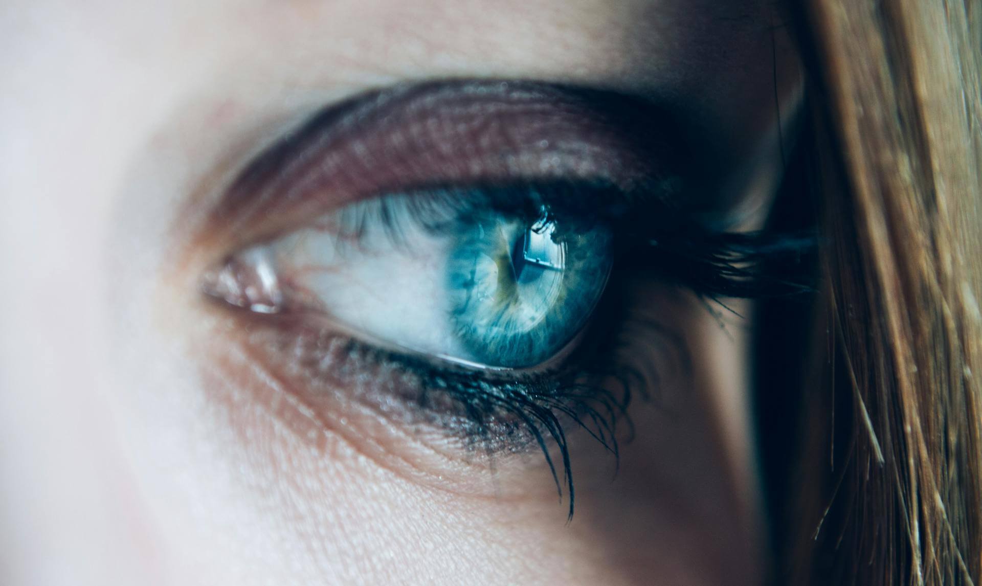 A closeup of a woman’s eye